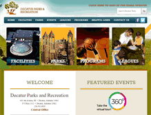 Tablet Screenshot of decaturparks.com